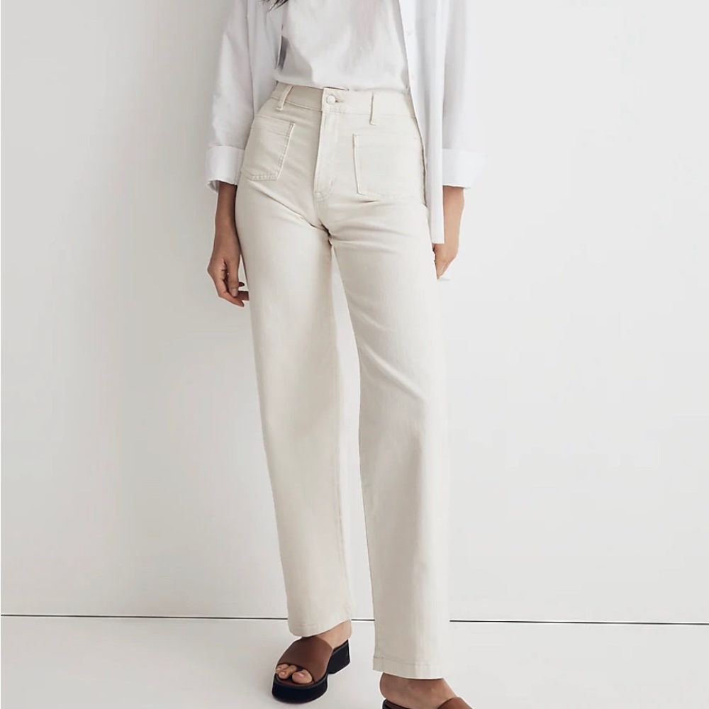 Madewell perfect vintage wide leg jean in vintage canvas